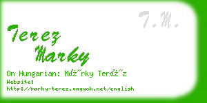 terez marky business card